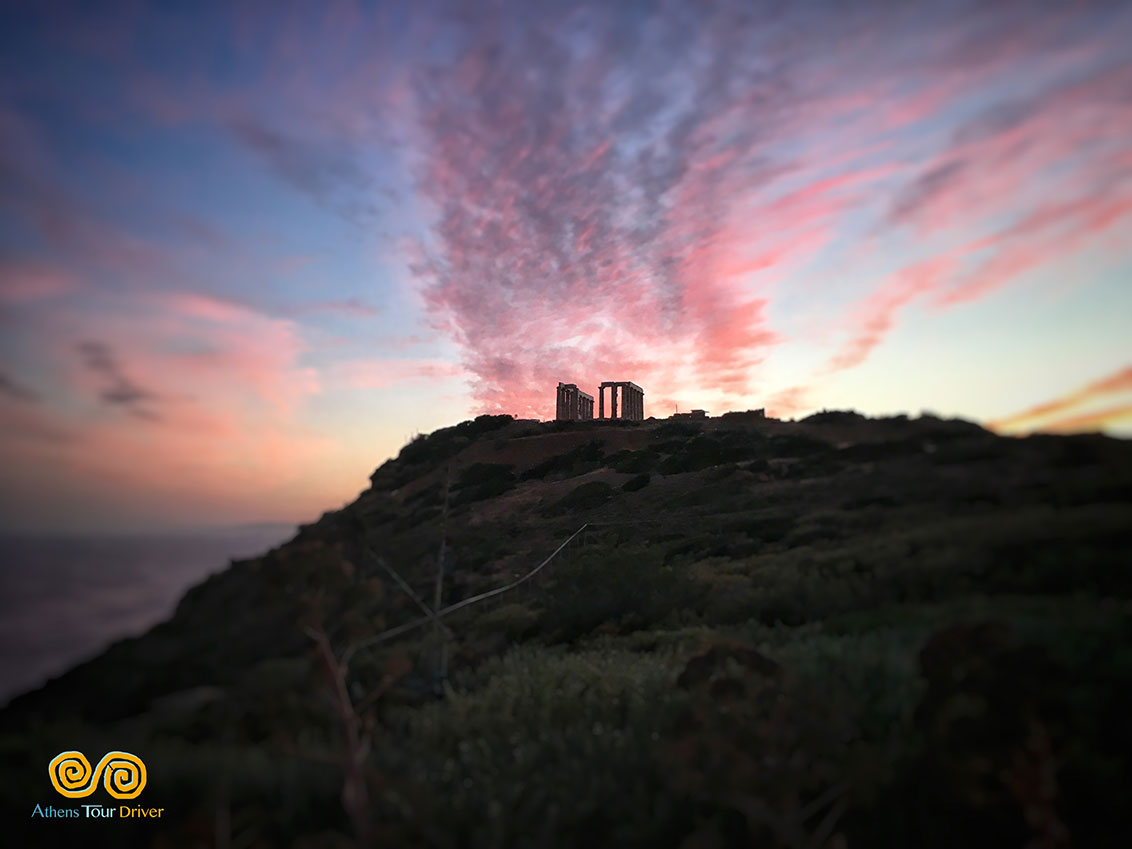 Sunset from Cape of Sounio